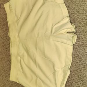 Ladies Yellow Knit Shorts XL